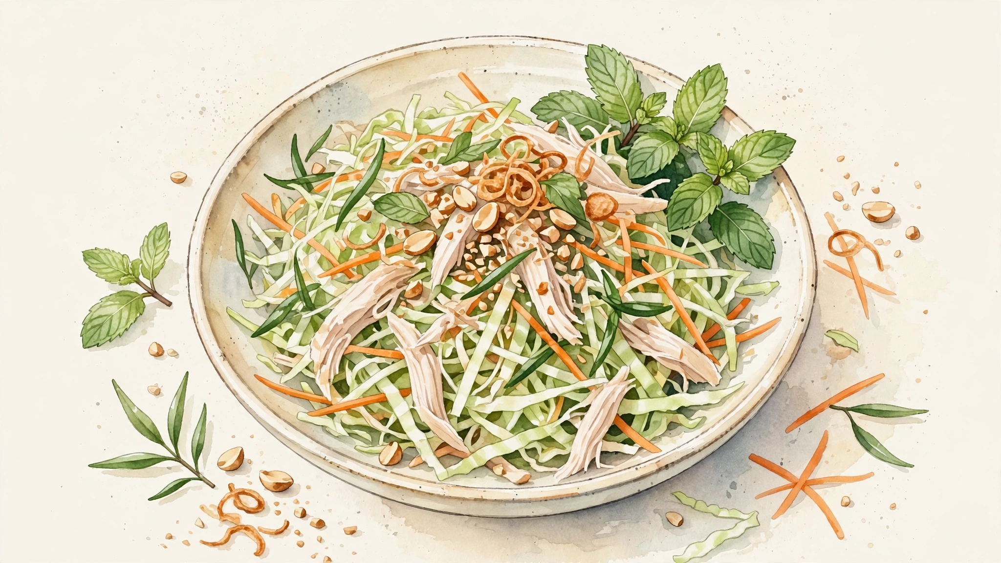 Vietnamese Chicken Cabbage Salad (Goi Ga)