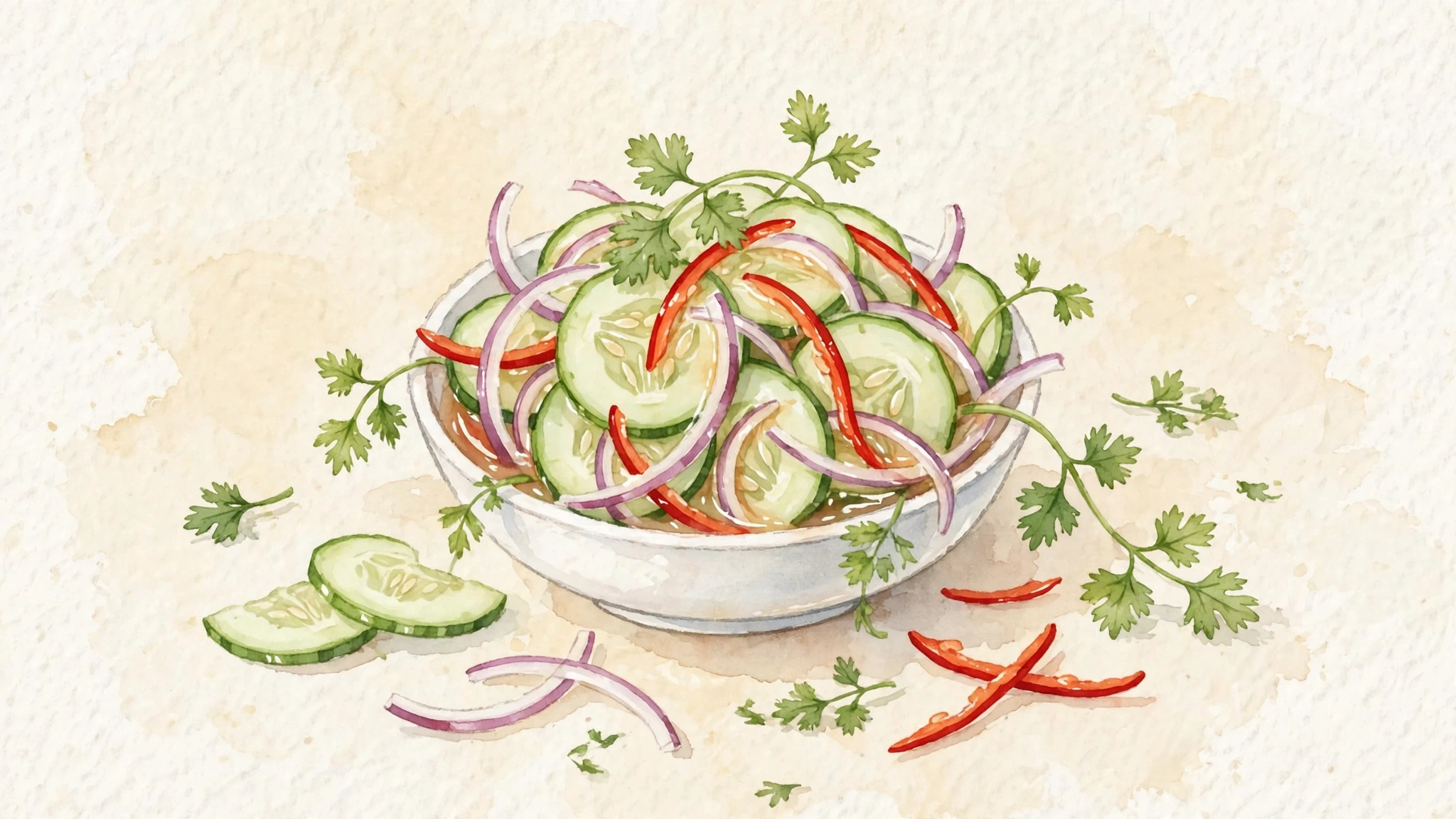 Thai Cucumber Salad (Ajat)