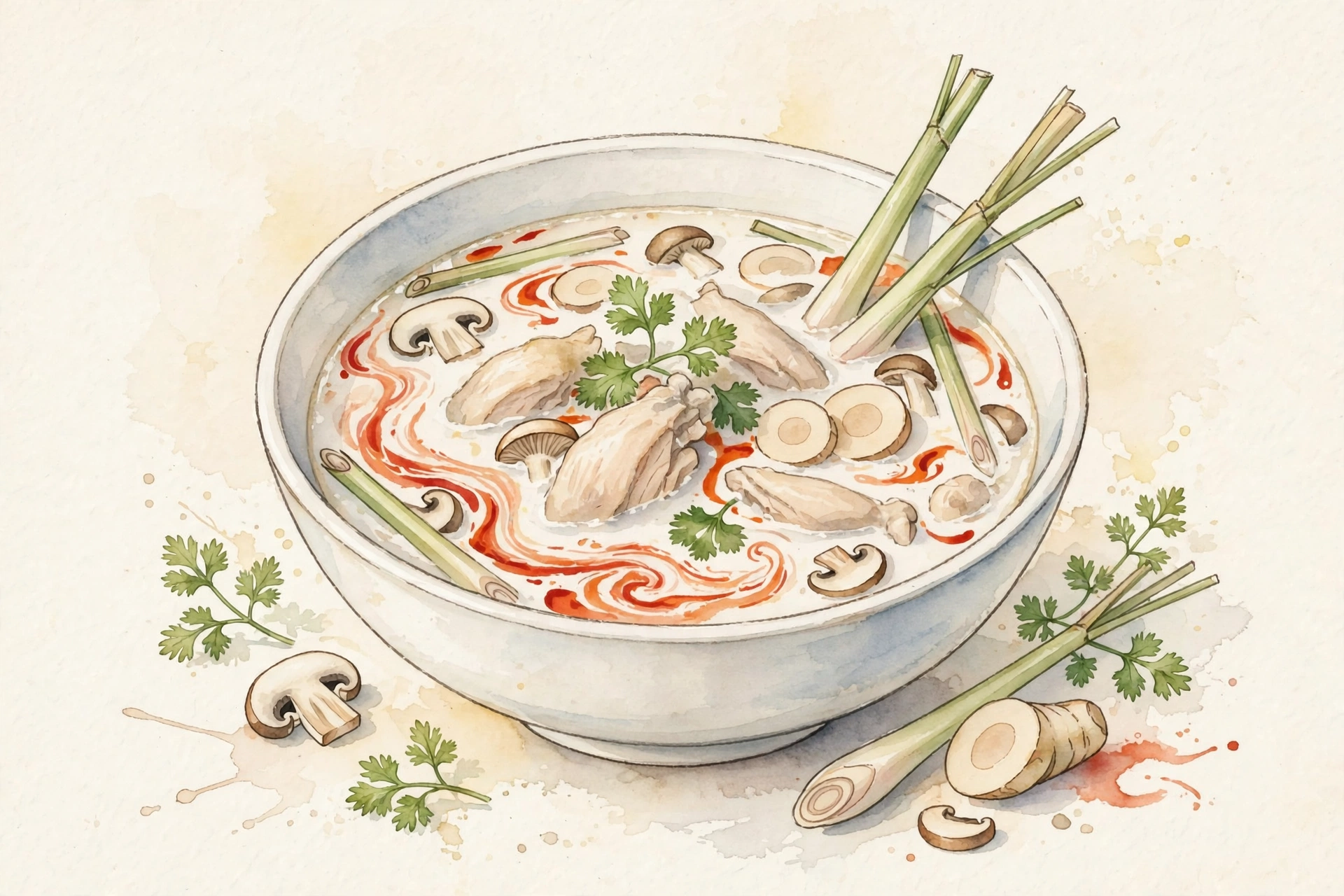 Tom Kha Gai: Thai Coconut Chicken Soup