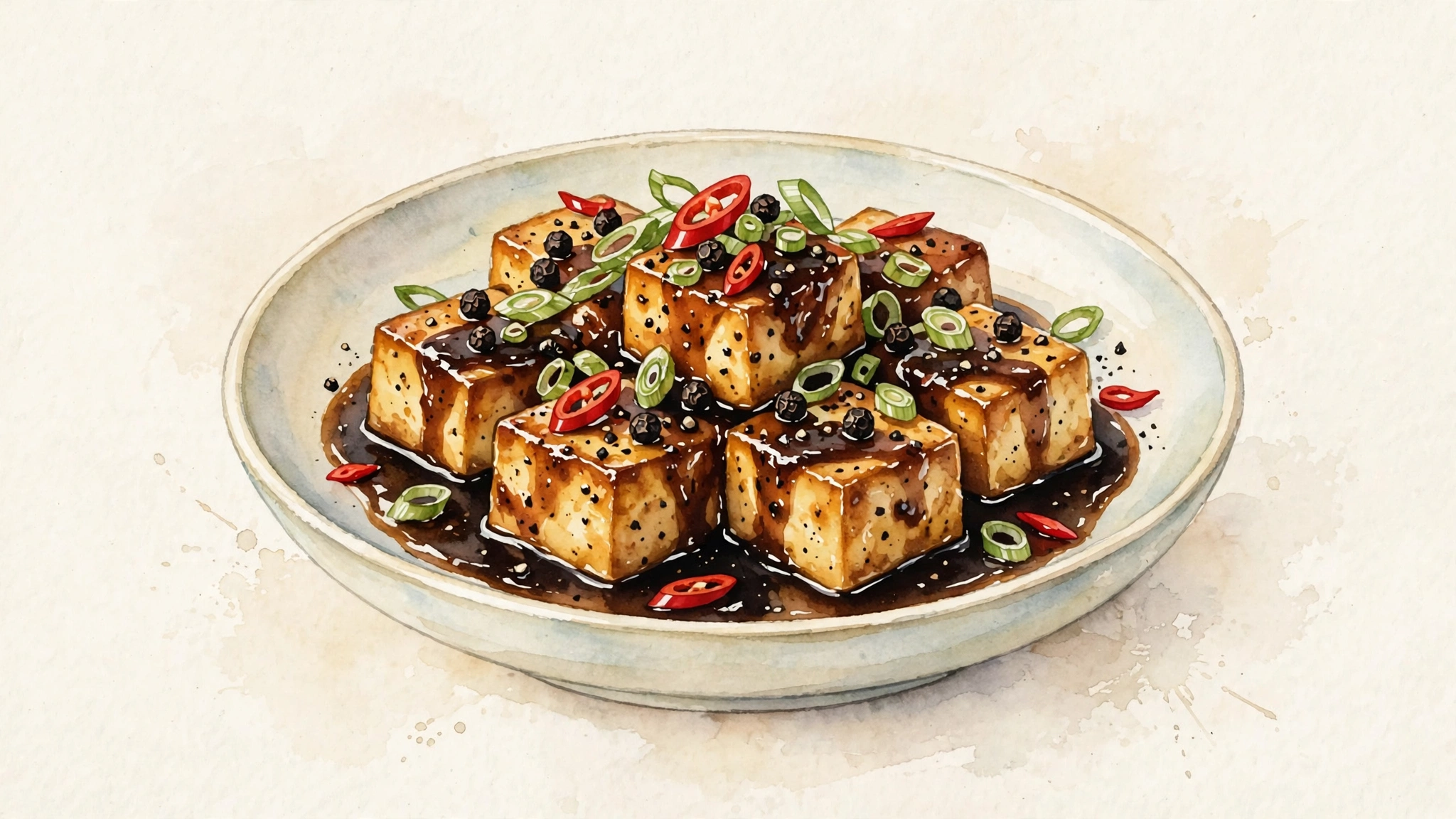 Black Pepper Tofu