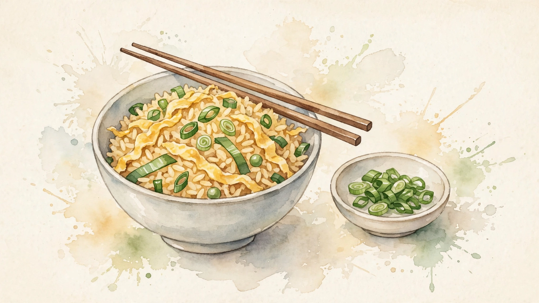 Egg Fried Rice with Scallions