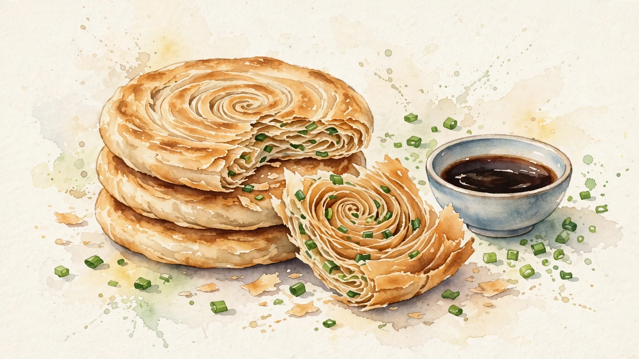 Chinese Scallion Pancakes (Cong You Bing)